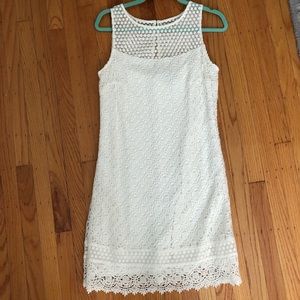 White eyelet dress